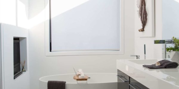 modern bathroom in custom home toronto