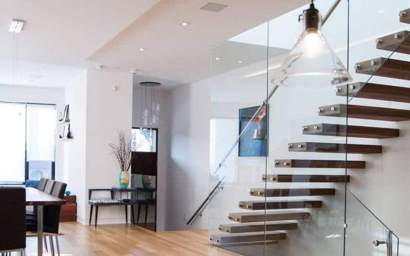 floating stairs from custom home toronto